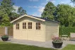 Chalet bois toit acier - 14m2