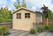 Abri jardin bois brut 28 mm - 8m2
