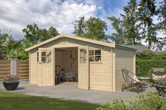 Abri jardin Toit Acier 28 mm - 15m2