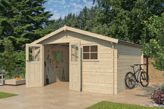 Abri jardin Toit Acier 28 mm - 13.53m2