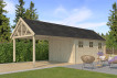 GARAGE BOIS AVEC EXTENSION 30M2