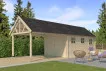 GARAGE BOIS AVEC EXTENSION 30M2