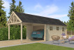 GARAGE BOIS AVEC EXTENSION 30M2