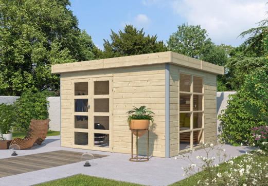 Abri cubique toit acier 8.70 m2