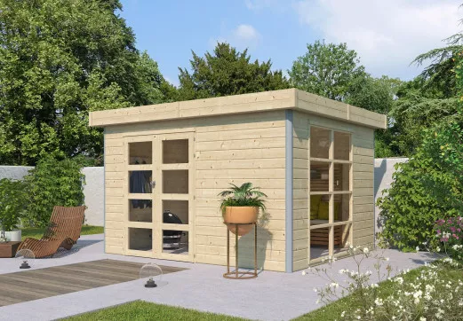 Abri cubique toit acier 8.70 m2