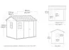 Abri jardin résine + plancher 5.30m2