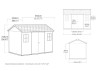 Abri jardin résine + plancher 6.57m2