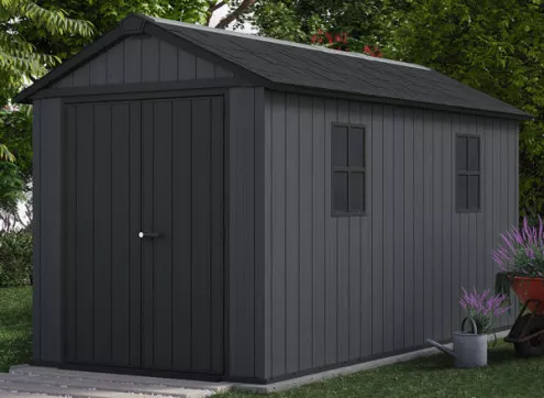 Abri jardin résine + plancher 7.84m2