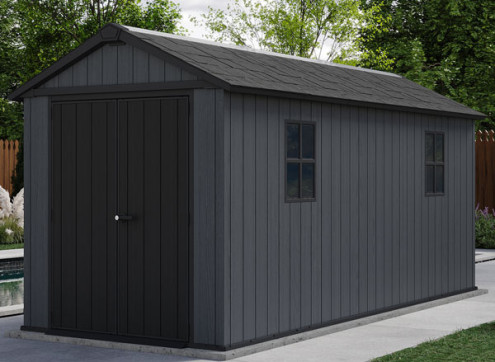 Abri jardin résine + plancher 9.10m2