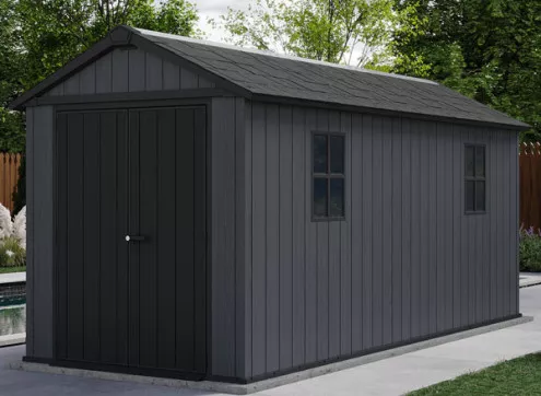 Abri jardin résine + plancher 9.10m2