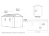 Abri jardin résine + plancher 9.10m2