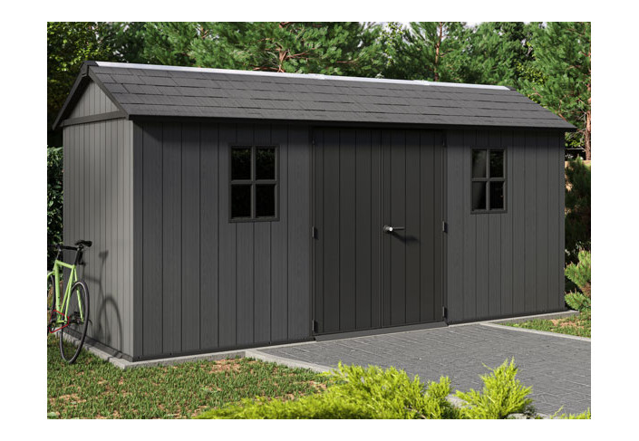 Abri jardin résine + plancher 9.10m2