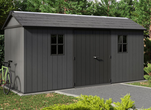 Abri jardin résine + plancher 9.10m2