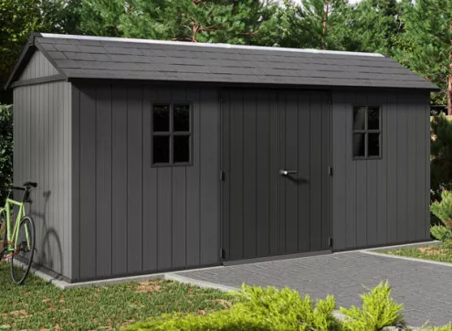 Abri jardin résine + plancher 9.10m2