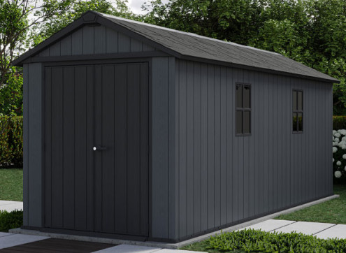 Abri jardin résine + plancher 10.37m2