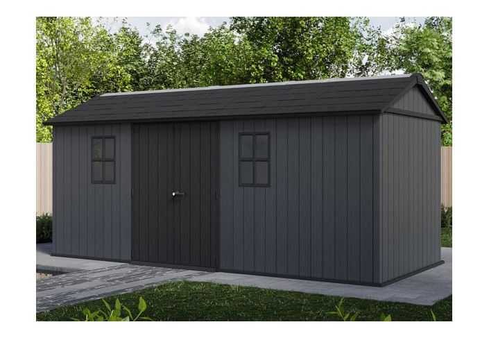 Abri jardin résine + plancher 10.37m2