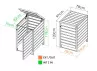 Cache poubelle autoclave - 19MM