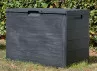 Coffre rangement résine noire - 90/160/280L