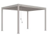 PERGOLA BIOCLIMATIQUE ALU GRIS CLAIR 12M2 - STORE 4M