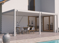 PERGOLA BIOCLIMATIQUE ALU 18M2 ADOSSÉE