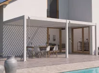 PERGOLA BIOCLIMATIQUE ALU 18M2 ADOSSÉE