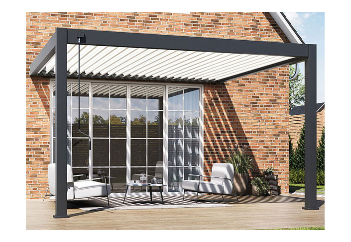 PERGOLA ALU ADOSSÉE BICOLORE 16M2