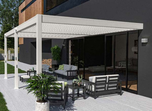 PERGOLA BIOCLIMATIQUE ALU 24M2 ADOSSÉE