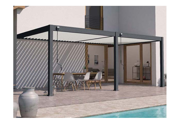 PERGOLA ALU ADOSSÉE MOTORISÉE - 18M2