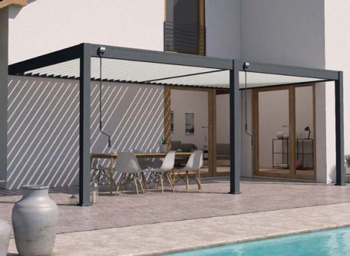 PERGOLA ALU ADOSSÉE MOTORISÉE - 18M2
