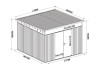 ABRI DE JARDIN MÉTAL - 9.60M2
