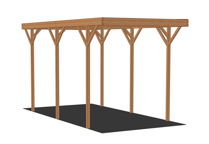 CARPORT CAMPING-CAR BOIS DOUGLAS