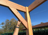 CARPORT DOUBLE, TOIT PLAT, BOIS DOUGLAS