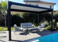 PERGOLA BIOCLIMATIQUE MOTORISÉE 12M2 SOLAIRE