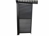 OPTION Panneau fixe 98cm pergola - lames orientables noir/bois