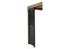 OPTION Panneau fixe 98cm pergola - lames orientables noir/bois