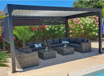 PERGOLA BIOCLIMATIQUE LAMES MOTORISÉES 3 X 5 M