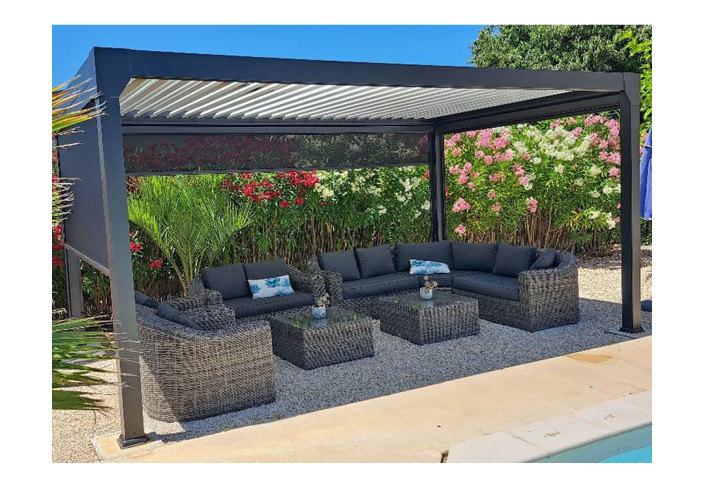 PERGOLA BIOCLIMATIQUE LAMES MOTORISÉES 3 X 5 M