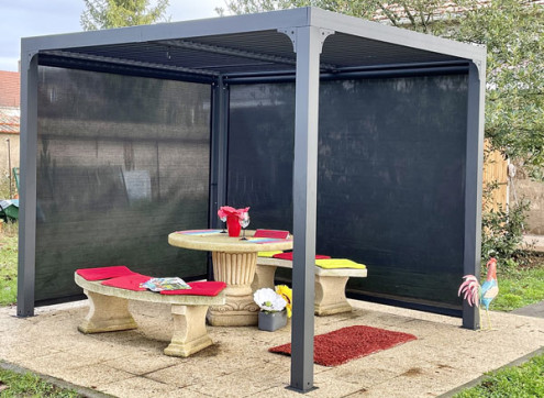 PERGOLA BIOCLIMATIQUE ALU + STORE