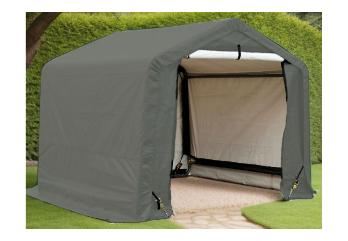 ABRI JARDIN TOILE RENFORCEE TOIT 2 PENTES - 3.35M2