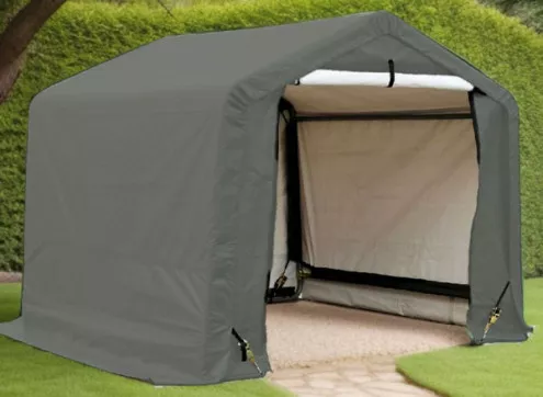 ABRI JARDIN TOILE RENFORCEE TOIT 2 PENTES - 3.35M2