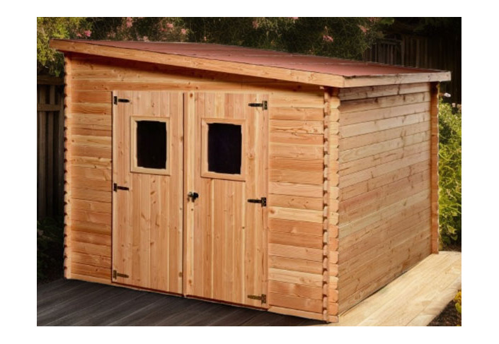 ABRI JARDIN BOIS DOUGLAS 9M2 - TOIT MULTIDIRECTIONNEL
