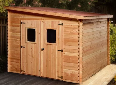 ABRI JARDIN BOIS DOUGLAS 9M2 - TOIT MULTIDIRECTIONNEL