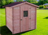ABRI JARDIN BOIS DOUGLAS - BAC ACIER 4M2