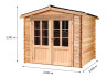 ABRI JARDIN BOIS DOUGLAS - BAC ACIER 5M2