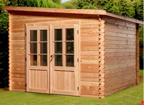Abri Jardin Bois Douglas Toiture Multidirectionnelle - 9M2