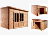 Abri Jardin Bois Douglas Toiture Multidirectionnelle - 9M2