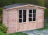 ABRI JARDIN BOIS DOUGLAS BAC ACIER - 9M2