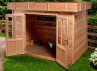 ABRI JARDIN BOIS DOUGLAS BAC ACIER - 6M2