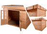 ABRI JARDIN BOIS DOUGLAS BAC ACIER - 6M2
