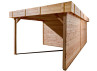 ABRI JARDIN BOIS DOUGLAS 17M2 - BAC ACIER